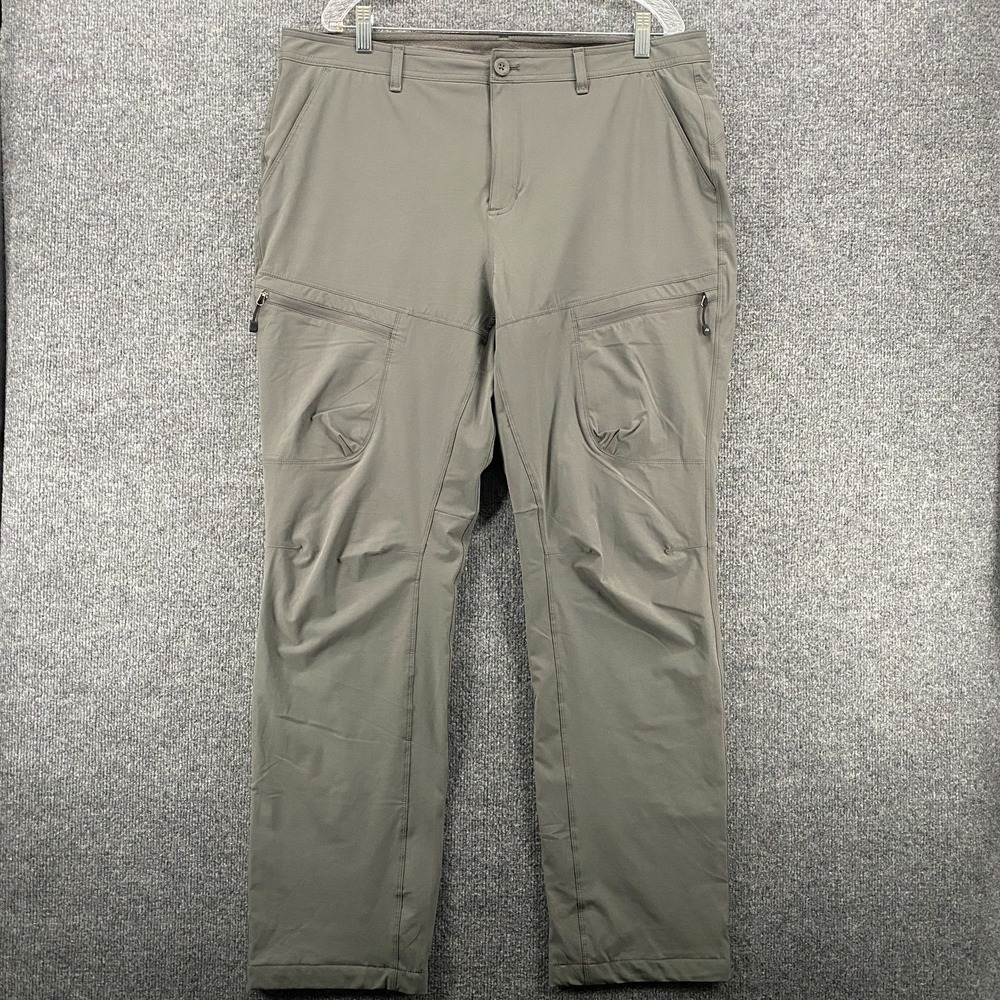 Eddie Bauer Pants Womens 16‎ Gray Lined Mid Rise Straight Outdoor Hiking Winter